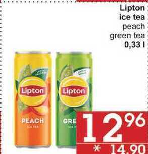 Jip Lipton ice tea peach, 0,33 l nabídka