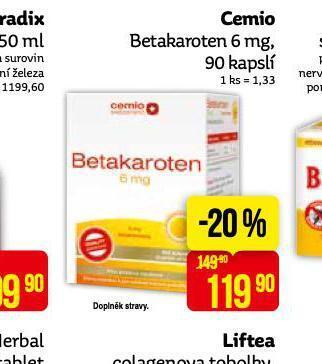 Teta Cemio betakaroten nabídka