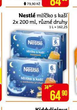 Teta Nestlé mlíčko s kaší nabídka