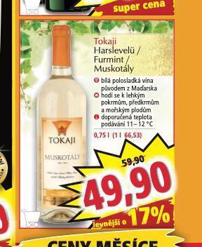 Norma Tokaji harslevelů nabídka