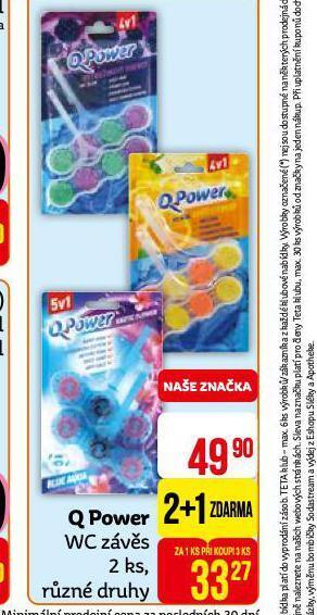 Teta Q power wc závěs nabídka