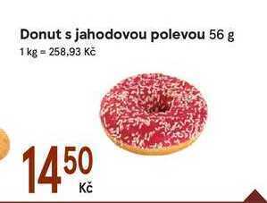 Žabka Donut s jahodovou polevou 56 g nabídka