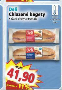 Norma Deli chlazené bagety nabídka