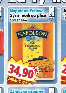 Napoleon yellow sýr s modrou plísní