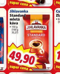 Norma Jihlavanka standard mletá káva nabídka