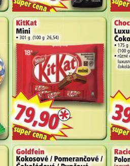 Norma Kitkat mini nabídka