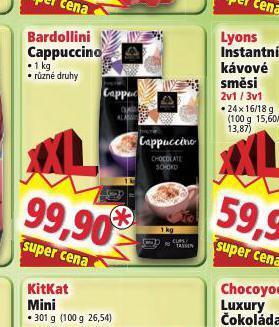 Norma Bardollini cappuccino nabídka