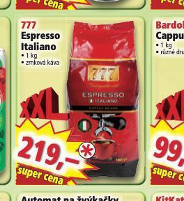 Norma 777 espresso italiano nabídka