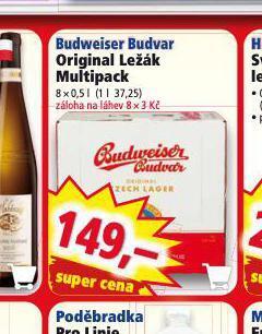 Norma Pivo budweiser budvar original nabídka