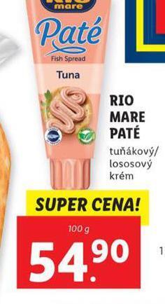 Lidl Rio mare paté nabídka