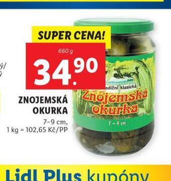 Lidl Znojemská okurka nabídka