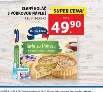 Lidl Slaný koláč s pórkovou náplní nabídka