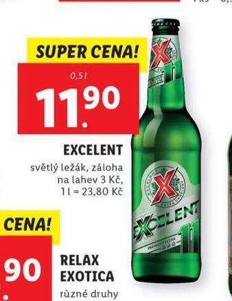 Lidl Pivo excelent nabídka