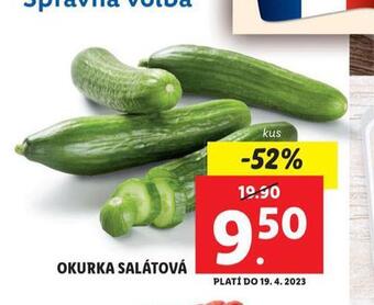 Lidl Okurka salátová nabídka