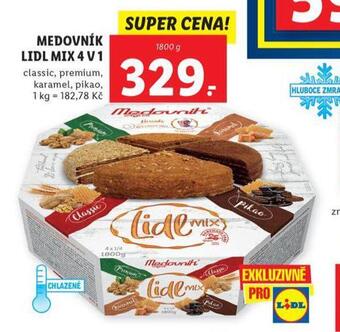 Lidl Medovník lidl mix 4v1 nabídka