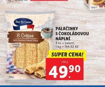 Lidl Palačinky s čokoládovou náplní nabídka