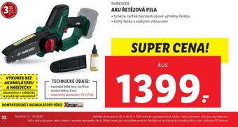 Lidl Aku řetězová pila nabídka