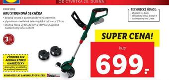 Lidl Aku strunová sekačka nabídka