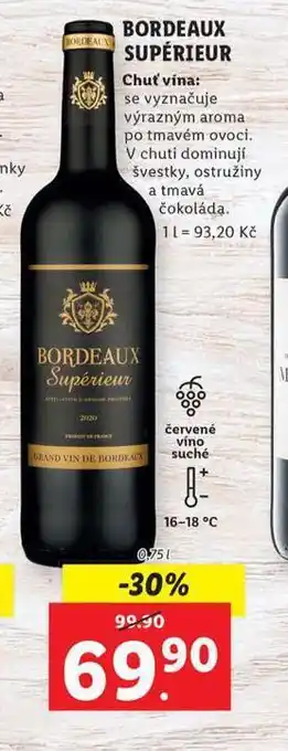 Lidl Bordeaux supériur nabídka