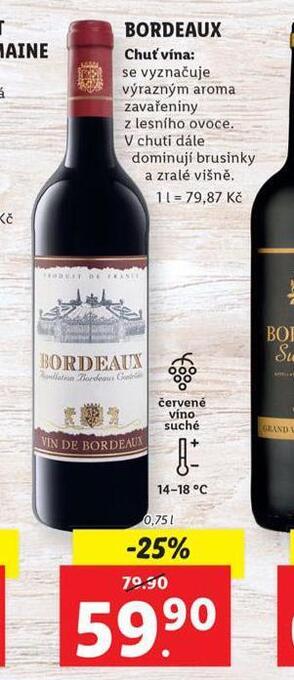 Lidl Bordeaux nabídka
