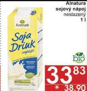 Jip Alnatura sojový nápoj neslazený, 1 l nabídka