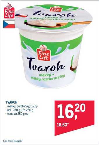 Makro Fine life tvaroh 250 g nabídka