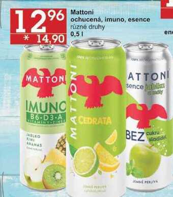 Jip Mattoni ochucená, imuno, esence různé druhy, 0,5 l nabídka