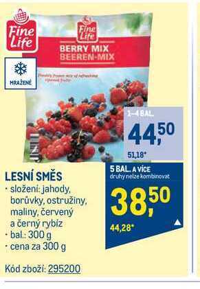 Makro Fine life lesní směs 300 g nabídka