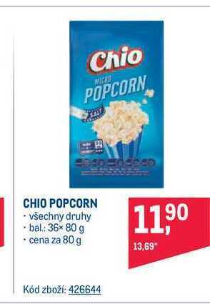 Makro Chio popcorn 80 g nabídka