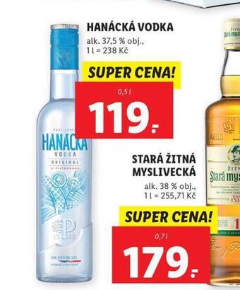 Lidl Hanácká vodka nabídka
