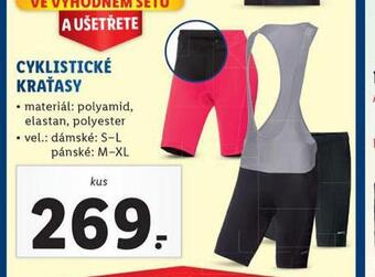 Lidl Cyklistické kraťasy nabídka