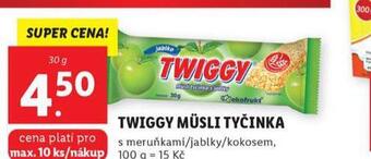 Lidl Twiggy müsli tyčinka nabídka