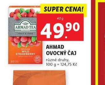 Lidl Ahmad ovocný čaj nabídka