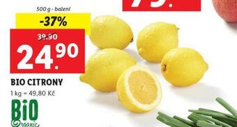 Lidl Bio citrony nabídka
