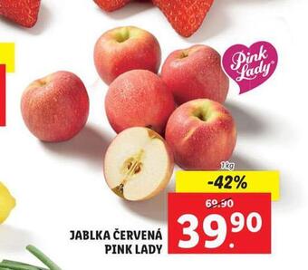 Lidl Jablka červená pink lady nabídka