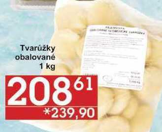 Jip Tvarůžky obalované, 1 kg nabídka