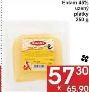 Eidam 45% uzený plátky, 250 g