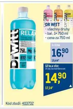 Makro Dr witt nápoj 750 ml nabídka