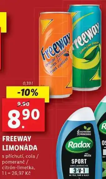 Freeway limonáda, 0,33 l