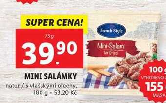 Lidl Mini salámky, 75 g nabídka