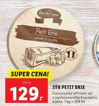 Lidl Sýr petit brie, 500 g nabídka