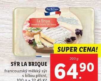 Lidl Sýr la brique, 200 g nabídka