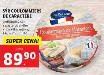 Lidl Sýr coulommiers de caractère, 350 g nabídka