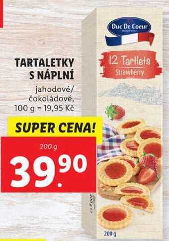 Lidl Tartaletky s náplní, 200 g nabídka