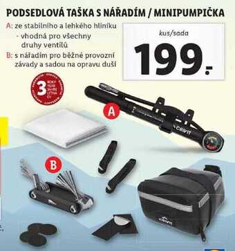 Lidl Podsedlová taška s nářadím / minipumpička nabídka