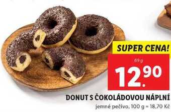 Lidl Donut s čokoládovou náplní, 69 g nabídka