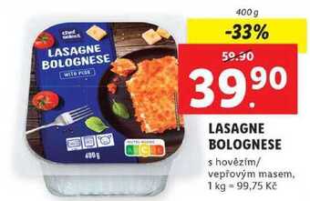 Lidl Lasagne bolognese, 400 g nabídka