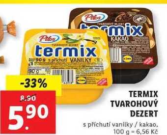 Lidl Termix tvarohový dezert, 90 g nabídka