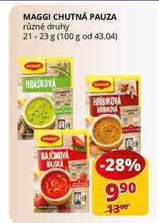 Flop Maggi chutná pauza různé druhy 21-23 g nabídka