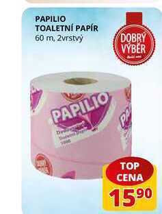 Flop Papilio toaletní papír 60 m, 2vrstvý nabídka